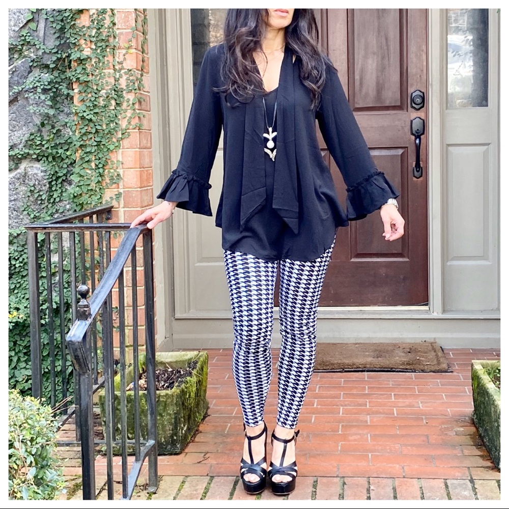 Best Selling Soft Brushed Houndstooth leggings - Picture 8 of 8